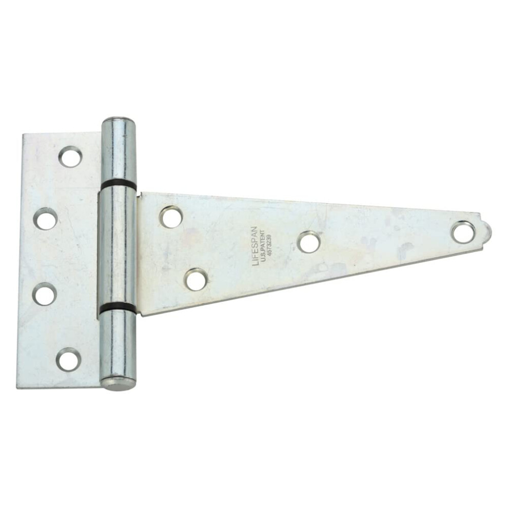 National Hardware N129189 V286 Extra Heavy T Hinges In Zinc Plated 2 Pack 038613129184
