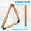 Wooden Billiard Ball Rack Solid Triangle Pool Racks 3