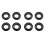4Pcs Kayak Canoe Raft Paddle Oar Drip Rings Splash Guards Ring 2