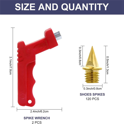 120Pcs 1/4 Inch Track Spikes for Shoes,Replacement 2