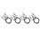 Travel Security Cable Lock,Braided Steel Coated Safety 1