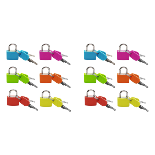 6Pcs Suitcase Locks with Keys,Mini Keyed Padlock for School Classroom 2
