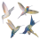 6 Pcs Large Size Bird Clings Anti-Collision Window 9