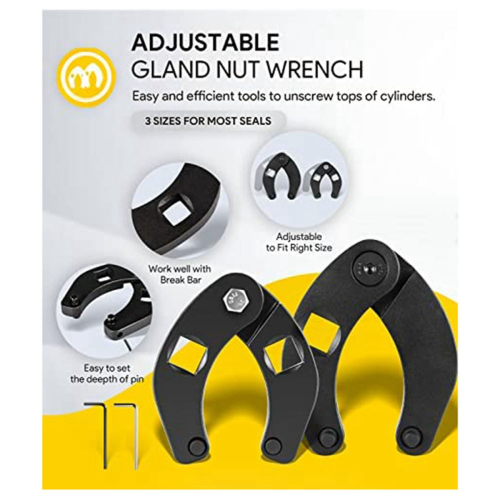 3Pack Hydraulic Seal Installation Tools Kit,for Farm and Construction 2
