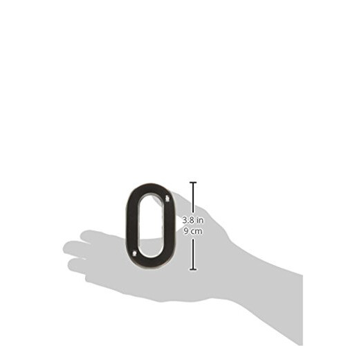 Hy-Ko BR-42OWB/0 Prestige House Number 0 (nulla) 4, bronz 2