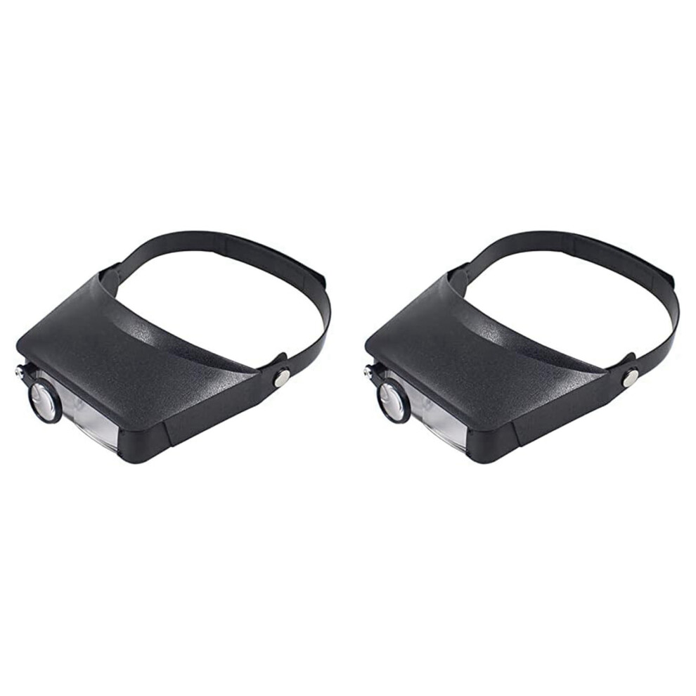 Spactz Headband Magnifier With 3 Lenses, Magnifying Glass 1.5X/3X/9.5X/11X