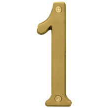 HY-KO Products BR-43BB/1 Numro de maison 1 (un) 4 pouces en laiton bross