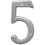Hy-Ko BR-43SN/5 Decoratief metaal nummer 5 4-inch 1
