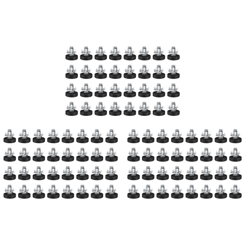 32 Pcs M6 Thread Adjustable Furniture Levelers Screw In Chair Feet 4851175052440