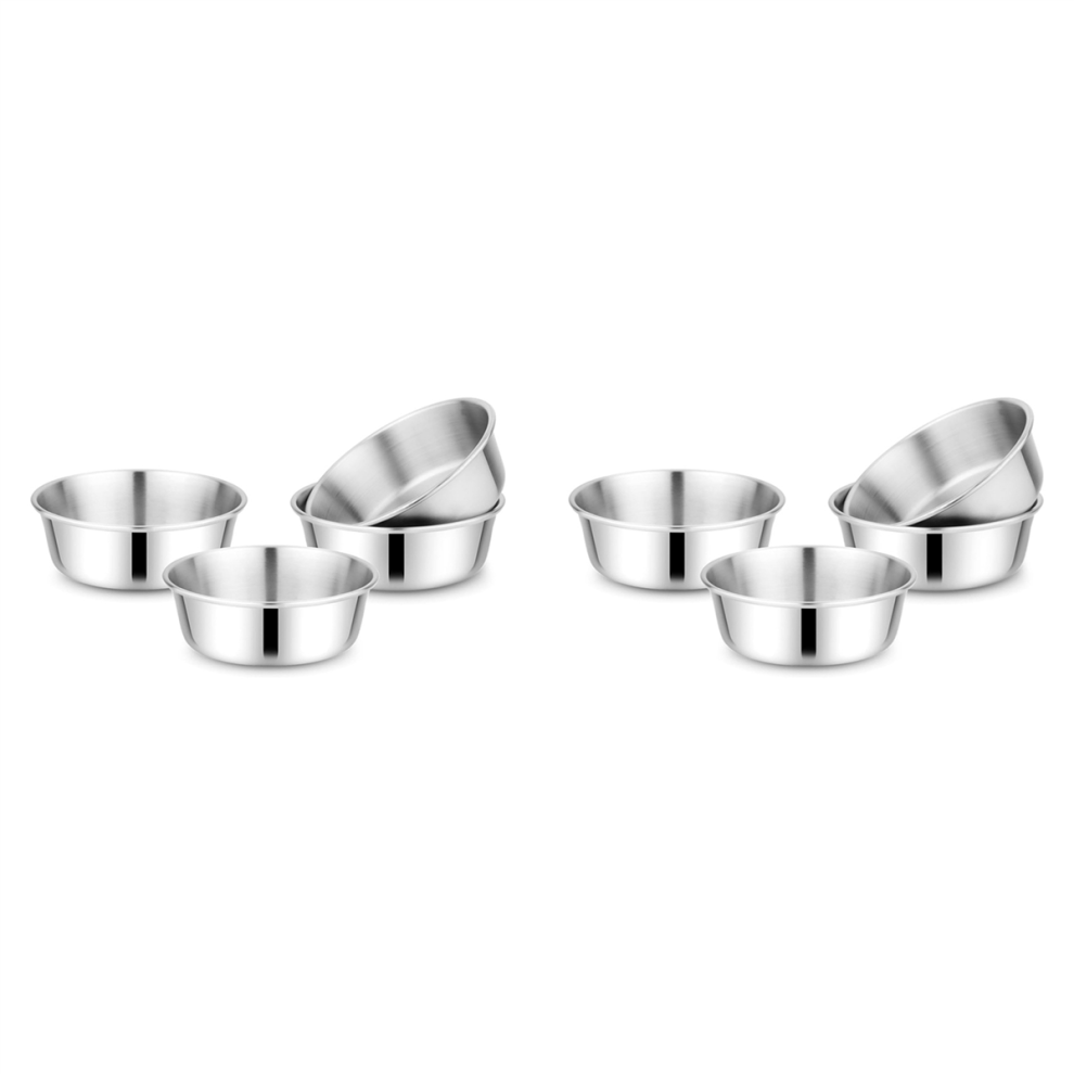Children's Stainless Steel Bowl Set 10 Ounces Dishwasher Safe 4Pack Spactz