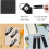 Felt Key Chain, 20 Rings with Stainless Steel Ring 7