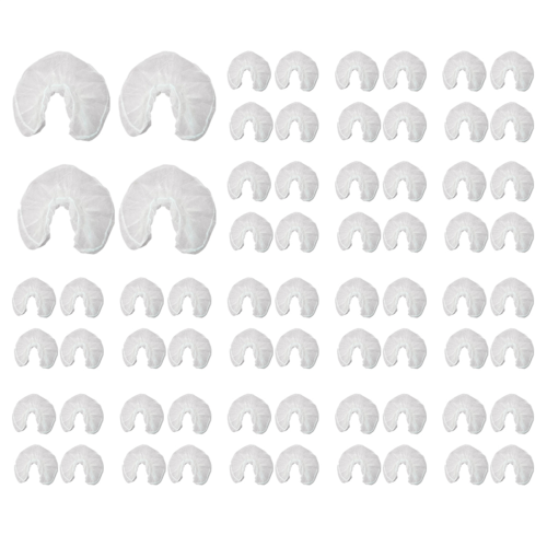 50Pc U Shaped Disposable Non-Woven Headrest Cradle Head Rest Covers