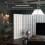 2 ft. Korte Desktop Window Pane Shoji Screen - Wit - 3 Panelen 2