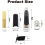 Mouthpiece Kit,Includes Ligature+Clarinet 2.5+Black Clarinet Cap 6
