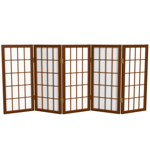 2 ft. Short Desktop Window Rude Shoji Screen - Valn?d - 5 paneler