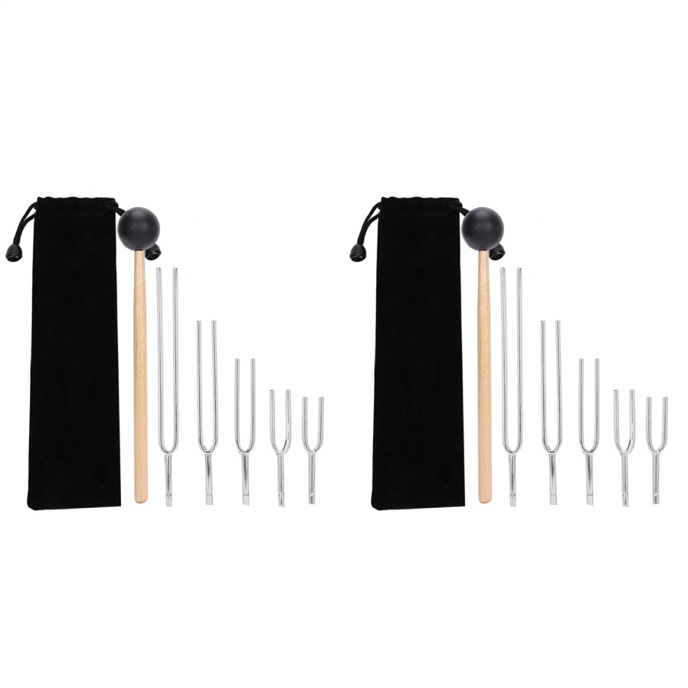 Spactz 128Hz 256Hz 512Hz 1024Hz 2048Hz Tuning Fork Sound Healing Tool Set