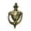 Baldwin 0103.003 Knocker coloniale con ottone lucido osservata a vita 1