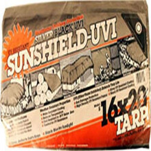 DeWitt 6 oz UV-resistent Sunshield Tarp 16' x 20' Silver/svart