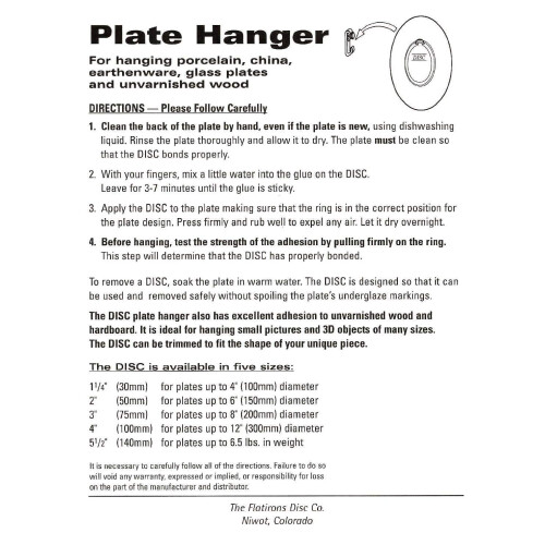 Flatirons Disc-kleefplaathangers 1,25 inch 1
