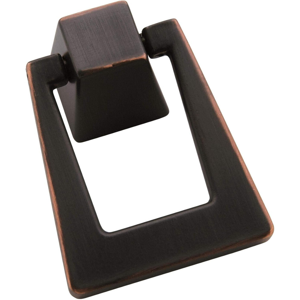 Photos - Furniture Hardware Amerock | Cabinet Pendant | Oil Rubbed Bronze | 1-13/16 inch  Length | Blackrock | 1 Pack | Cabinet Knob | Drawer Kno(46 mm)