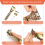 Paint Scraper with 2PCS Double-Sided Blades for Removing Grout, 5