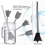 8 Pcs Resin Mixer Epoxy for Powerful Mixing Reusable Multipurpose 4