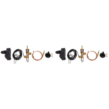 Safety Control Valve Kit, Push Button Ignition for Gas Grill, Heater
