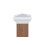 4x4 Vit Pyramid Post Cap Passar Standard 4x4 Tryckbehandlad Post (3.5" x3.5") 1