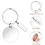 30Pcs DIY Engravable Metal Keychain Blanks Stamping 8