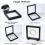 10X Black 3D Floating Case Holder Display 7