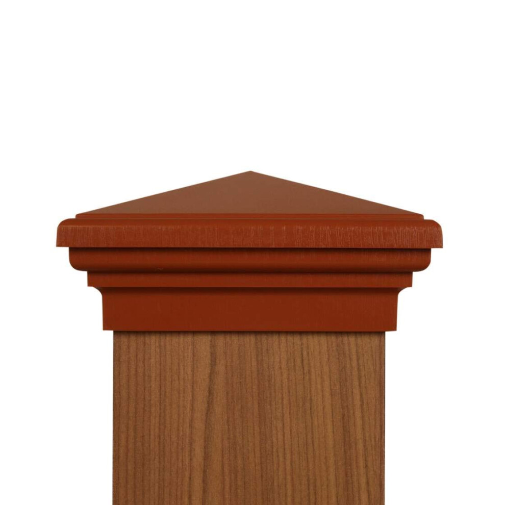 6X6 Post Cap 5.5 Cedar Most Common Size Pressure Treated New England Pyramid Square Top For Fences Decks Railings And Mailboxes By Atlanta Pos 837654709627