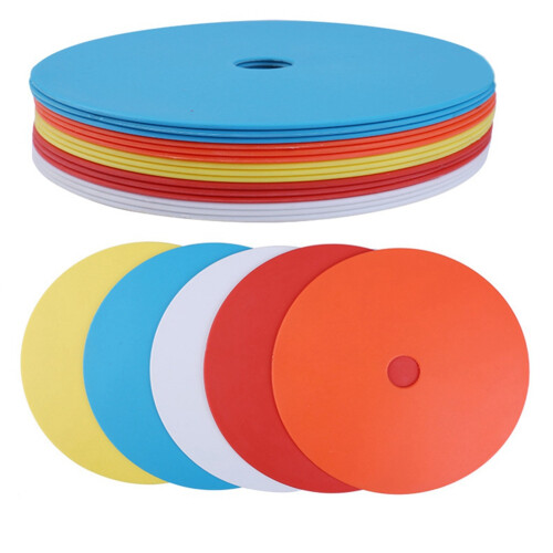 20Pack Flat Disc Markers Football Speed Agility Training 2