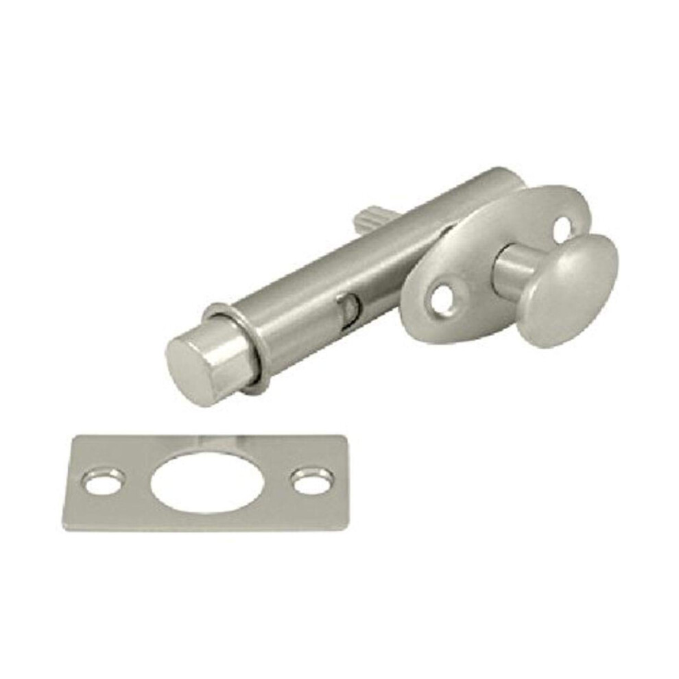 Mortise Bolt 1-3/4 Inch Backset Sold Brass - Satin Nickel 760923473366