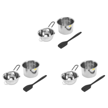 Double Boiler Pot Set with Silicone Spatula for Melting Chocolate