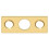 Deltana Sp7fbr003 Strikeplade til 7"""" Flush Bolt Pvd poleret messing 1-1/2"""" X 5/8"""" 1