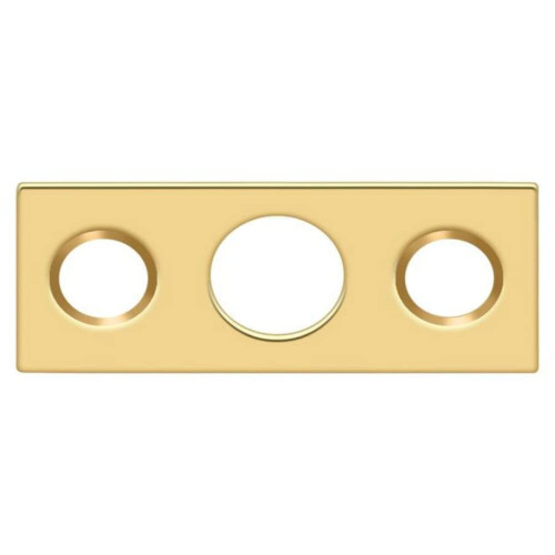 Deltana Sp7fbr003 Strikeplade til 7"""" Flush Bolt Pvd poleret messing 1-1/2"""" X 5/8""""