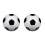 Size 5 Professional Training Soccer Balls PU Leather Black White 2