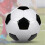 Size 5 Professional Training Soccer Balls PU Leather Black White 6