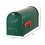 Gibraltar postldor Elite Medium Kapacitet Galvaniserat stl Grn Post-Mount Mailbox E1100G00 2