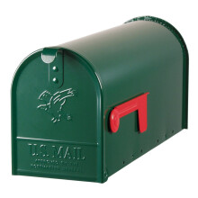 Gibraltar Mailboxes Elite Post-Mount-Briefkasten E1100G00 aus verzinktem Stahl mit mittlerer Kapazität, grün