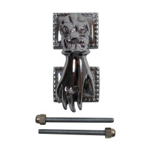 Renovators Supply Messing Deurklinken voor Voordeur 4 in. Vrouwenhand Vormige Chroom Geplateerde Messing Deurklopper