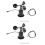 4X 0-70M/S Wind Speed Sensor Signal Output Pulse Type Three Cups 2