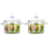 Double Ear Bowl Glass with Lid 2