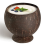Coconut Shell Fruit Beer Coffee Cold Drink Cup Bowl-4Pcs 4