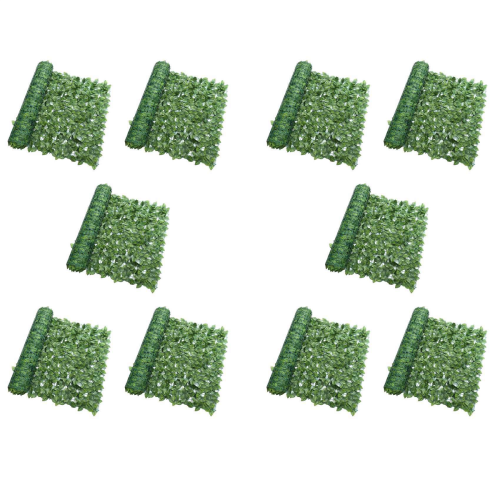 Artificial Plant Fence Green Leaf Panels Privacy Screen