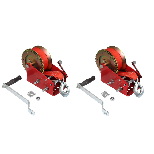 Boat Winch 3500Lbs Capacity Heavy Duty Hand Winch,with 10M(32Ft)Strap 1