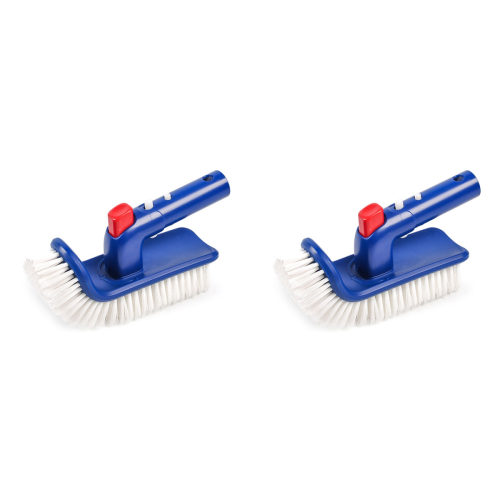 Pool Brush for Step & Corner, Rotatable Hand Scrub Brush, 2