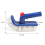 Pool Brush for Step & Corner, Rotatable Hand Scrub Brush, 6