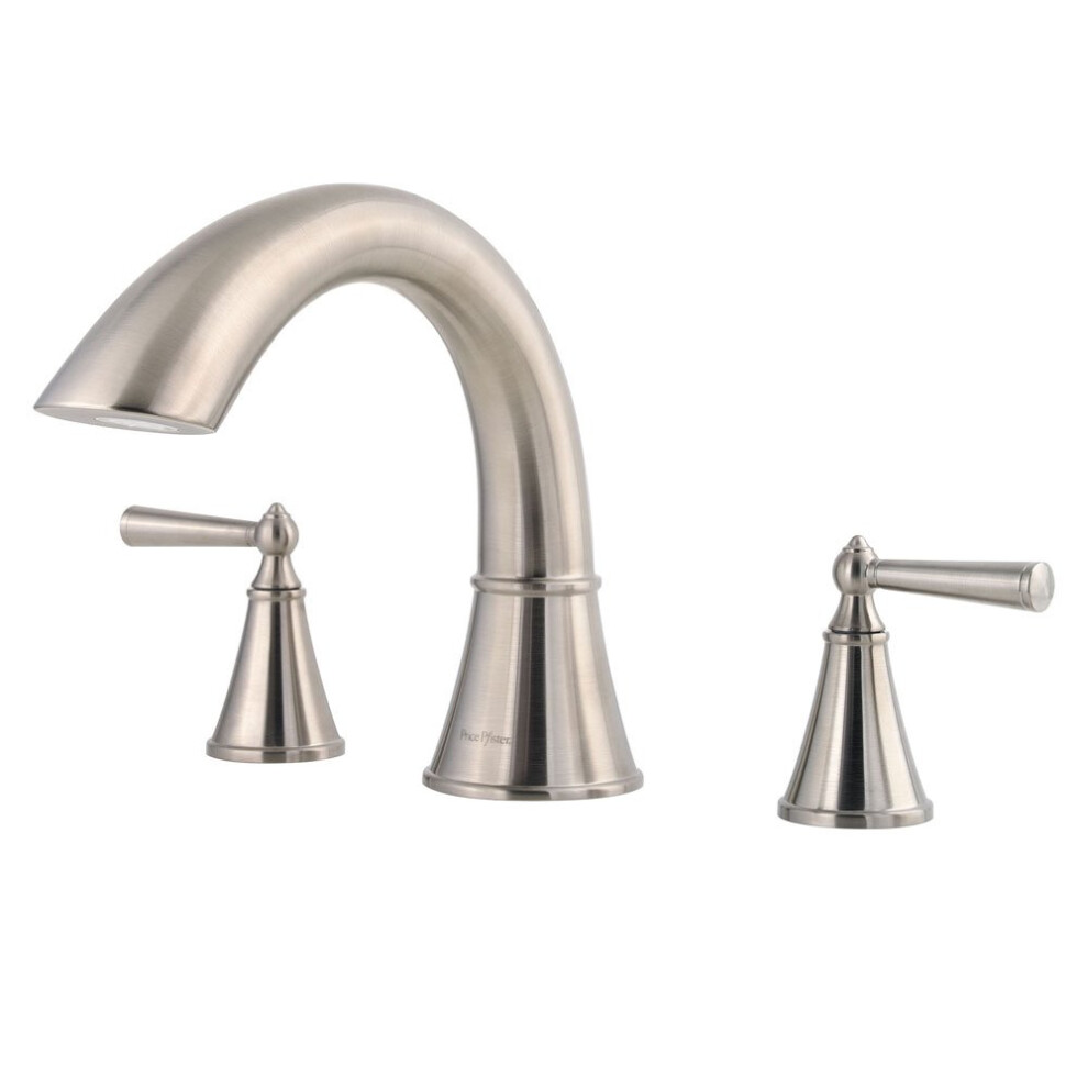 Photos - Bathtub Pfister Saxton 2-Handle Roman Tub Trim Brushed Nickel RT6-5GLK (RT65GLK)