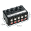 4 Channel Stereo Audio Mixer Support Input and Output Mini 5
